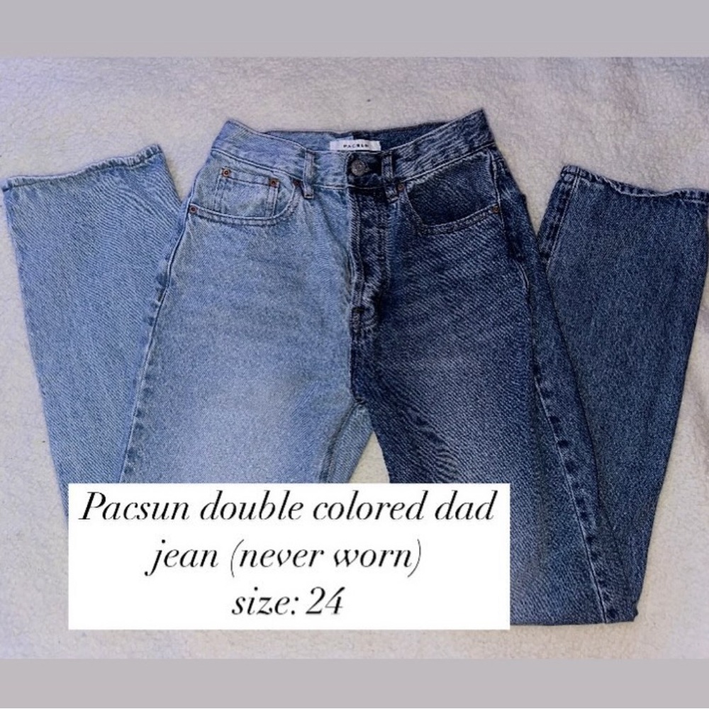 PacSun Double Colored Dad Jeans